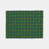 Scottish Clan Holmes Tartan Pset Fleece Deken (Voorkant (Horizontaal))
