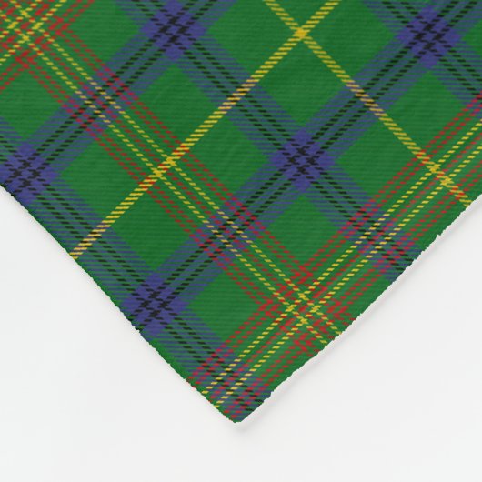 Scottish Clan Holmes Tartan Pset Fleece Deken (Hoek)