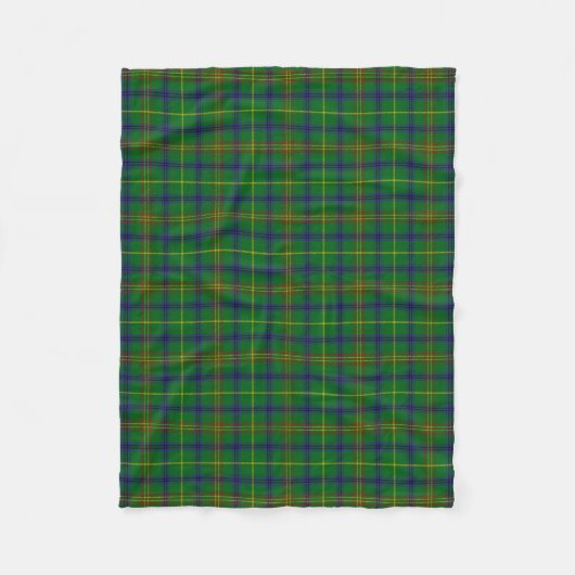 Scottish Clan Holmes Tartan Pset Fleece Deken (Voorkant)