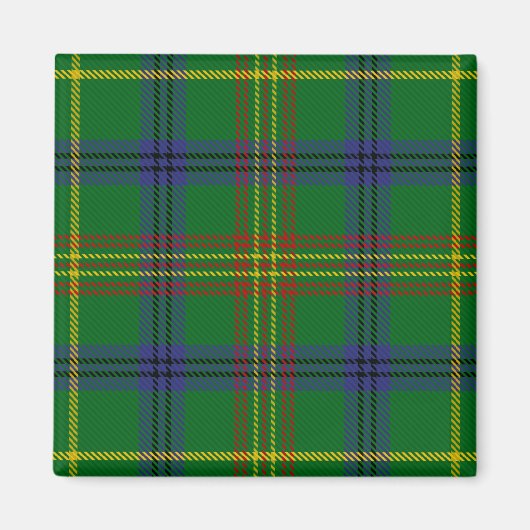 Scottish Clan Holmes Tartan Pset Magneet (Voorkant)