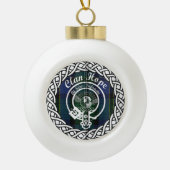 Scottish Clan Hope Tartan en Crest Keramische Bal Ornament (Voorkant)