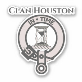 Scottish Clan Houston Crest Badge Sticker