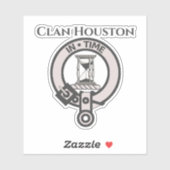 Scottish Clan Houston Crest Badge Sticker (Vel)