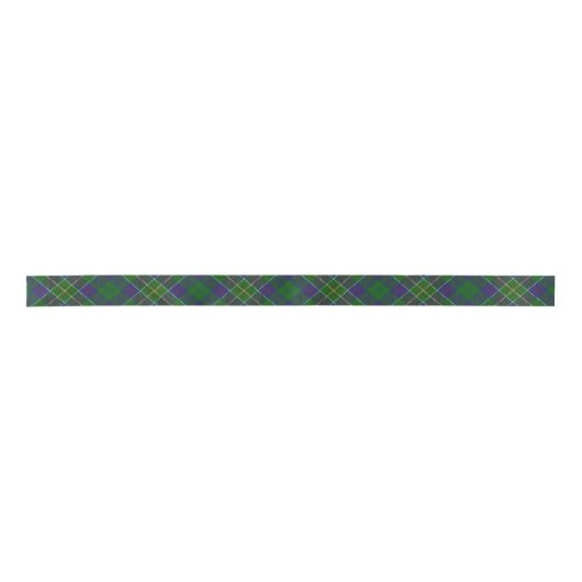 Scottish Clan Hunter Classic Tartan Satijnen Lint (Voorkant)
