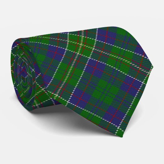 Scottish Clan Hunter Letter H Monogram Tartan Stropdas (Opgerold)