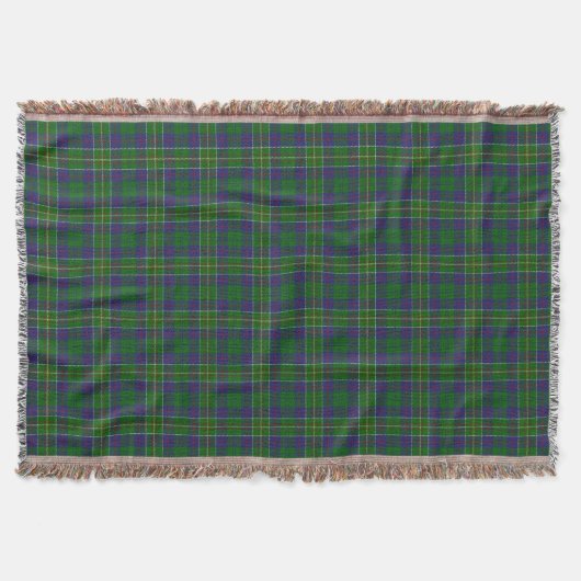 Scottish Clan Hunter Tartan Deken (Voorkant)