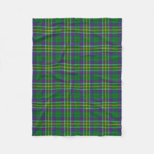 Scottish Clan Hunter Tartan Pset Fleece Deken