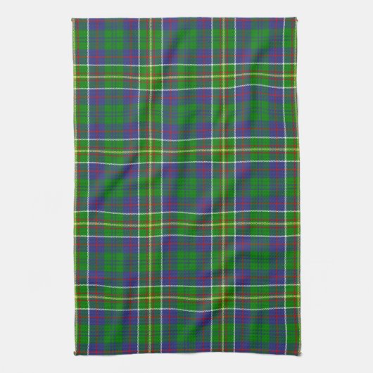 Scottish Clan Hunter Tartan Pset Theedoek (Verticaal)