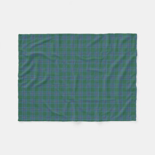 Scottish Clan Irvine Classic Tartan Fleece Deken (Voorkant (Horizontaal))