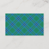 Scottish Clan Irvine Irwin Tartan Pset Visitekaartje (Achterkant)