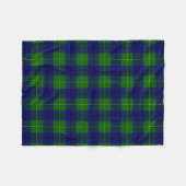 Scottish Clan Johnston Tartan Pset Fleece Deken (Voorkant (Horizontaal))
