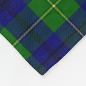Scottish Clan Johnston Tartan Pset Fleece Deken (Hoek)