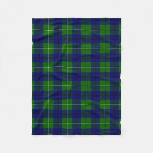 Scottish Clan Johnston Tartan Pset Fleece Deken (Voorkant)
