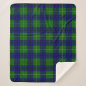 Scottish Clan Johnston Tartan Pset Sherpa Deken (Voorkant)