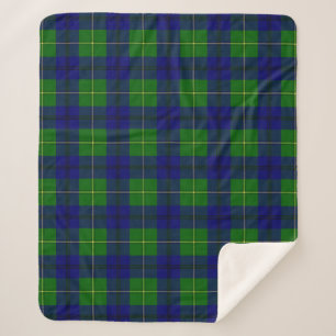 Scottish Clan Johnston Tartan Pset Sherpa Deken