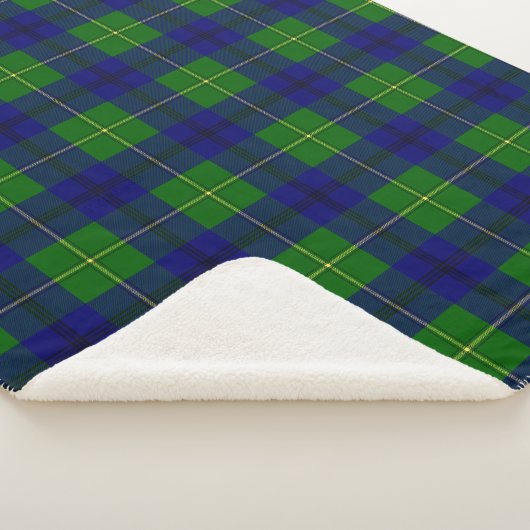 Scottish Clan Johnston Tartan Pset Sherpa Deken (3/4)