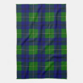Scottish Clan Johnston Tartan Pset Theedoek (Verticaal)