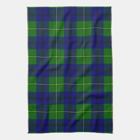 Scottish Clan Johnston Tartan Pset Theedoek (Verticaal)