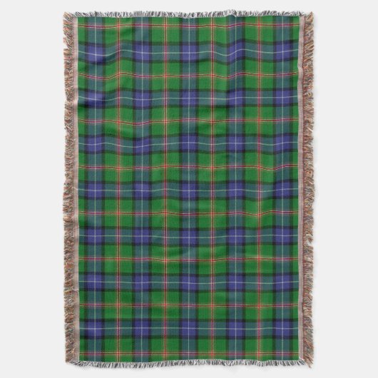 Scottish Clan Jones Tartan Pset Deken (Voorkant Verticaal)