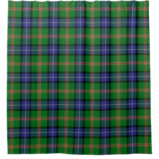 Scottish Clan Jones Tartan Pset Douchegordijn (Voorkant)