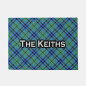 Scottish Clan Keith Tartan Welkom Mat (Voorkant)