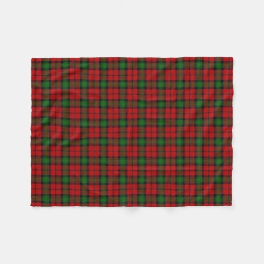 Scottish Clan Kerr Classic Tartan Fleece Deken (Voorkant (Horizontaal))