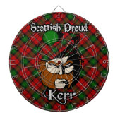 Scottish Clan Kerr Tartan Dartboard Dartbord (Voorkant)