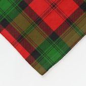 Scottish Clan Kerr Tartan Pset Fleece Deken (Hoek)