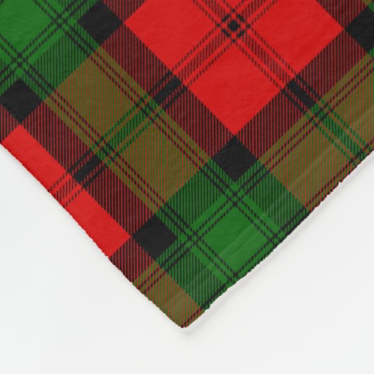 Scottish Clan Kerr Tartan Pset Fleece Deken (Hoek)