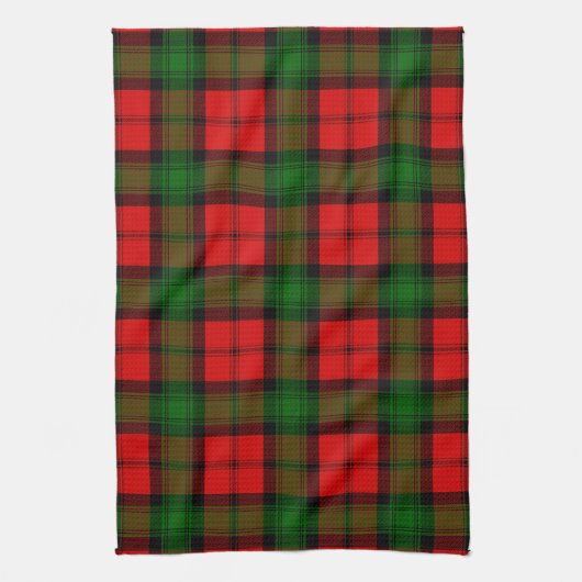 Scottish Clan Kerr Tartan Pset Theedoek (Verticaal)