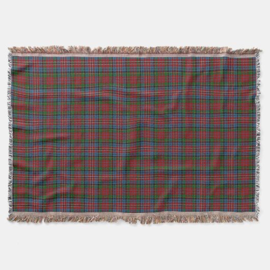 Scottish Clan Kidd Red Green Blue Tartan Deken (Voorkant)