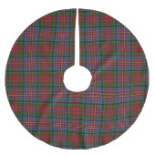 Scottish Clan Kidd Red Green Blue Tartan Kerstboom Rok (Voorkant)
