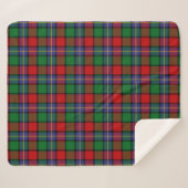 Scottish Clan Kilgore Tartan Pset Sherpa Deken (Voorkant (horizontaal))