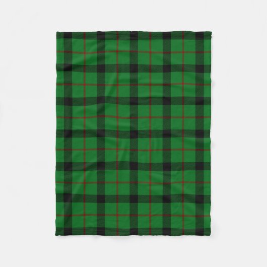 Scottish Clan Kincaid Tartan Pset Fleece Deken (Voorkant)