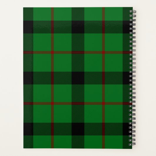 Scottish Clan Kincaid Tartan Pset Planner (Achterkant)