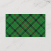 Scottish Clan Kincaid Tartan Pset Visitekaartje (Achterkant)