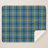 Scottish Clan Laing Tartan Pset Sherpa Deken (Voorkant (horizontaal))