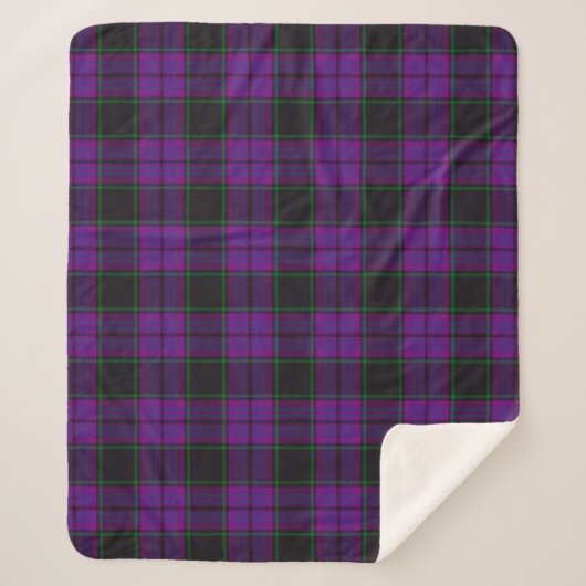 Scottish Clan Laird Tartan Pset Sherpa Deken (Voorkant)