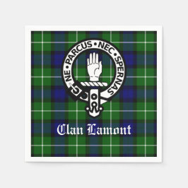 Scottish Clan Lamont Crest Badge en Taetan Servet