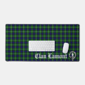 Scottish Clan Lamont Crest Badge en Tartan Bureaumat (Keyboard & Muis)
