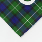 Scottish Clan Lamont Crest Badge en Tartan Fleece Deken (Hoek)