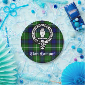 Scottish Clan Lamont Crest Badge en Tartan Papieren Bordje (Feest)