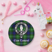 Scottish Clan Lamont Crest Badge en Tartan Papieren Bordje (Feest)