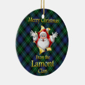Scottish Clan Lamont kerstornament Keramisch Ornament (Rechts)