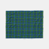 Scottish Clan Lamont Tartan Pset Fleece Deken (Voorkant (Horizontaal))