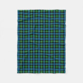Scottish Clan Lamont Tartan Pset Fleece Deken (Voorkant)