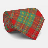 Scottish Clan Leask Red en Green Tartan Stropdas (Opgerold)