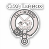 Scottish Clan Lennox Crest Badge Sticker (Voorkant)