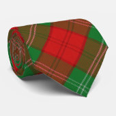 Scottish Clan Lennox Red en Green Tartan Stropdas (Opgerold)