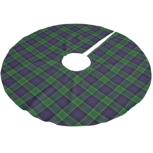 Scottish Clan Leslie Blue Tartan Kerstboom Rok (Gekanteld)
